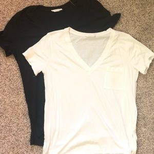 Lush raw hem side slit T’s